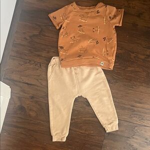 Rabbit and Bear Tan Jogger set